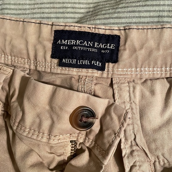 American Eagle khaki flex shorts - Picture 3 of 8